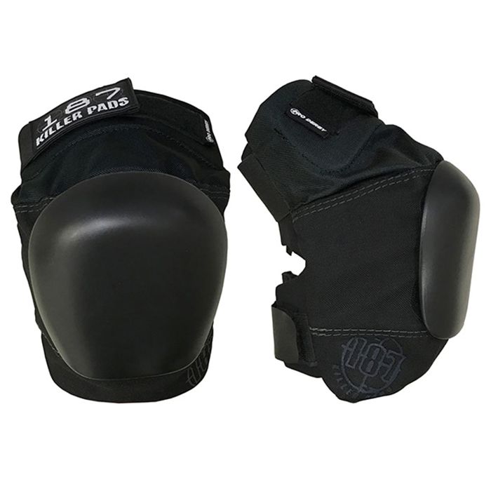 Rodilleras 187 Killer Pads Pro Derby Pads. Color: Negro/ Negro