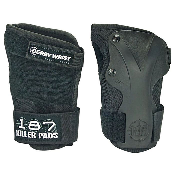 Muñequera 187 Killer pads Derby Wrist. Color: Negro