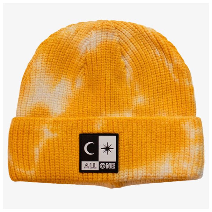 Gorro de lana acrilica. All one Brand Tie Dye Beanie Yellow. Color: Amarillo