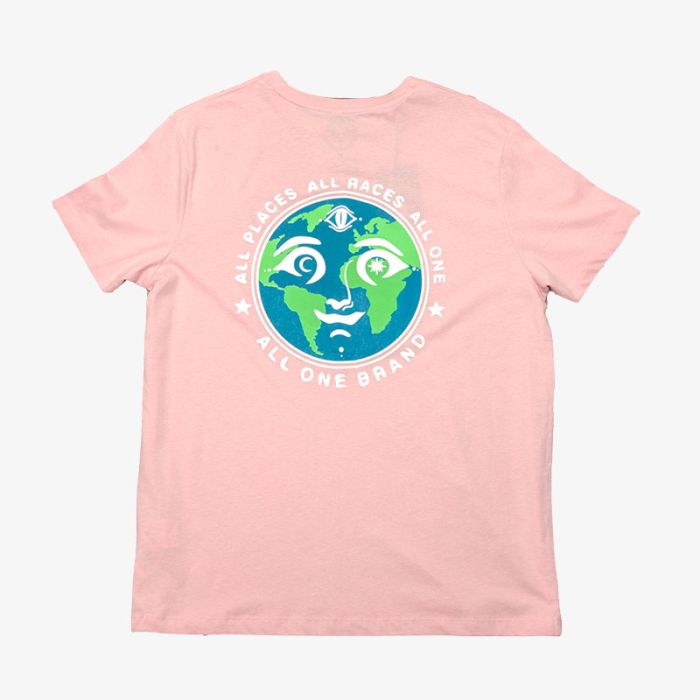 Camiseta manga corta All One Brand All places All races Organic Tee
Color: Rosa