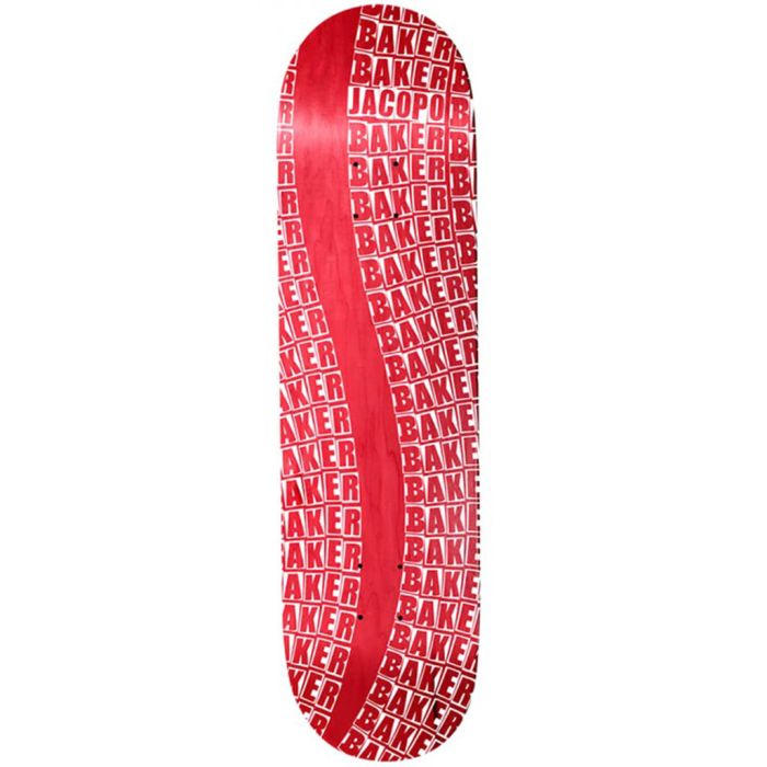 Skateboard deck Jacopo Carozzi Wavy Red 8.125 x 31.5" 14.25" (Unidad) Color: Rojo