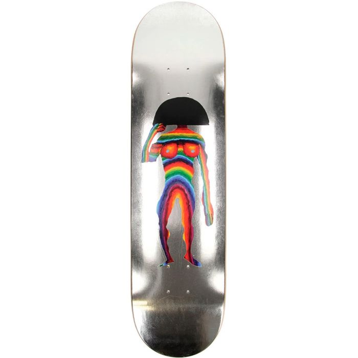 Tabla de monopatín Baker Kevin "Spanky" Long Eraser 8.0" x 31.50" 14.25" W.B. Color: Plata. ( Unidad)