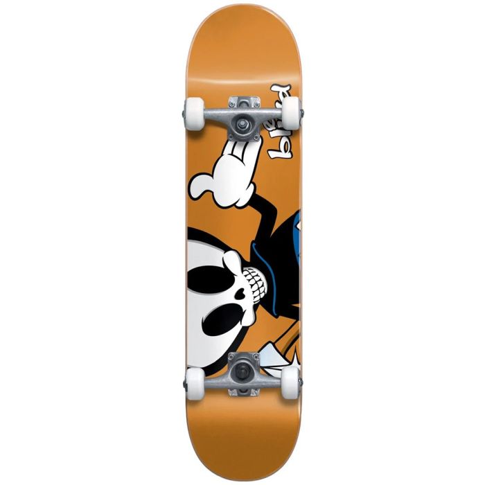 Monopatin completo Blind Reaper Character First Push Premium. 7.75" x 31.18". WB.: 13.87".Color: Naranja
Ejes Tensor Alloy 5.25 Color, Plata
Ruedas Blind 52mm 
Rodamientos Blind ABEC 5 