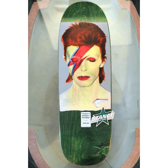 Tabla de monopatín Blind NOS Jason Lee David Bowie Tribute. Color: Verde. "Collección Stance". Tabla Original vintage, no es una reeedición.