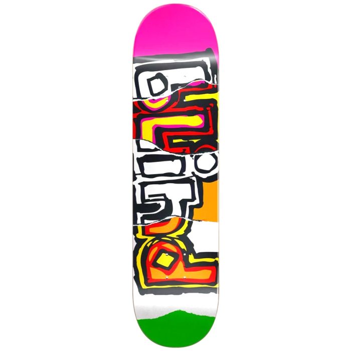 Tabla de monopatin Blind OG Logo Hybrid Multi Neon. 8.0" x 31.5625". WB: 14.0" Contrucción de resina hibrida