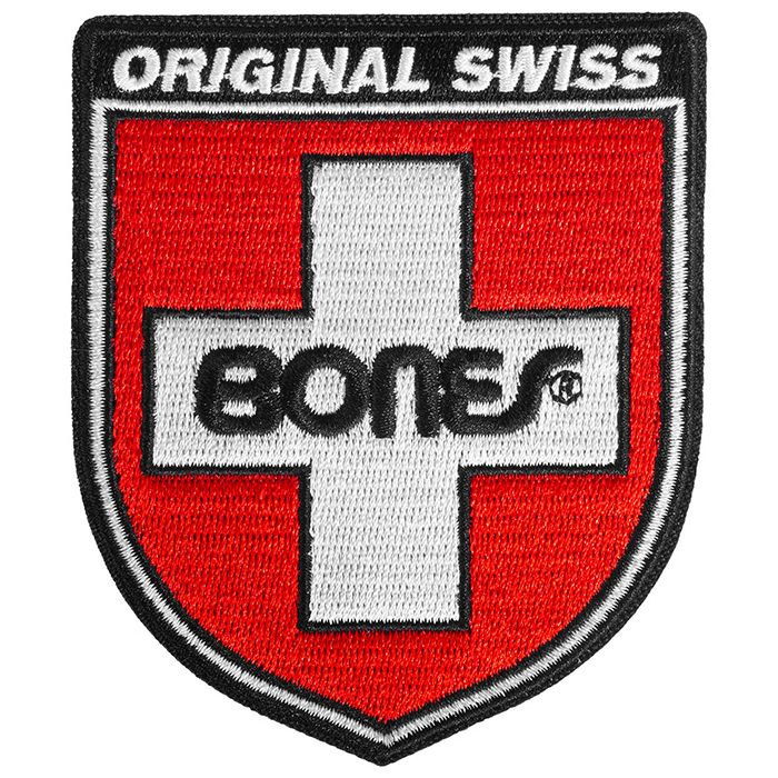 Bones Bearings Swiss Shield. Red/ White/ Black. (Unidad)
