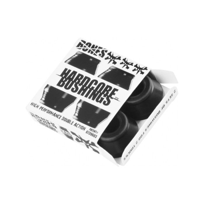 Gomas Bones Hardcore Bushings Duras, Color, Negro/ Negro 96a (4 Unds)