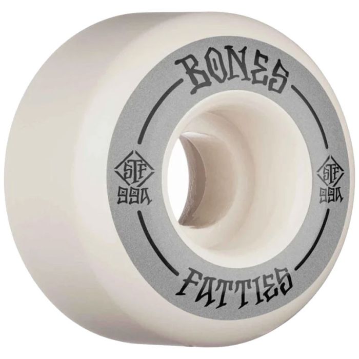 Bones Wheels STF Fatties. 56mm. 99a. White. (4 Ruedas)