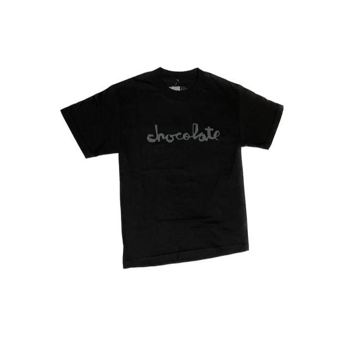 Camiseta de manga corta Chocolate Skateboards Chunk Smoke. Color: Negro/Gris