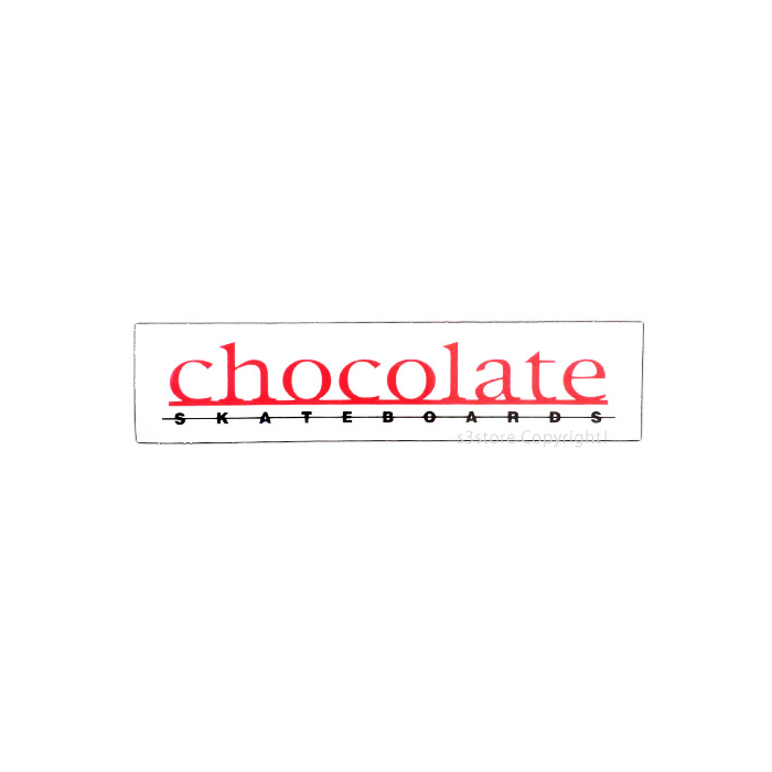 Adhesivo Chocolate Skateboards Rectangle logo 5" x 1.25"