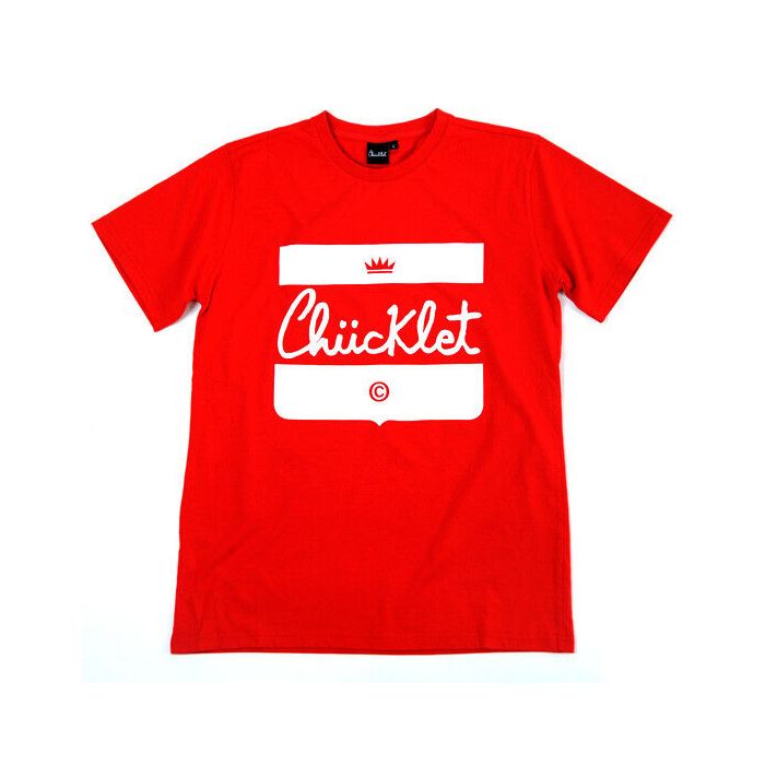 Camiseta de manga Chücklet Snap Logo Red. Color: Rojo 