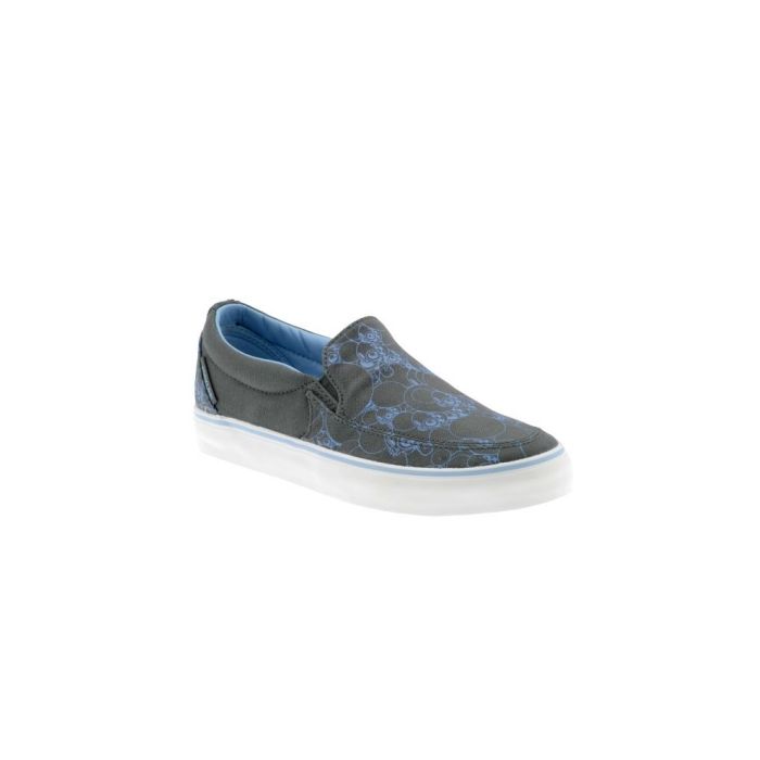 Zapatillas de monopatín Dekline Captain - Ltd. Grey/ Sky Dalek. Ponte Esta Zapatillas Y Aver Rockandolealas Hasta El Final. Parte Superior De Loneta. Con Vulkline(Tm) Construccin De Vulcanizado Tradicional Que Presenta Una Tecnologia Y Construccin Actuali