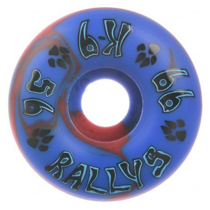 Ruedas DogTown K9 Rallys 56mm 99a Red Blue Reissue. Color: Rojo/Azul.