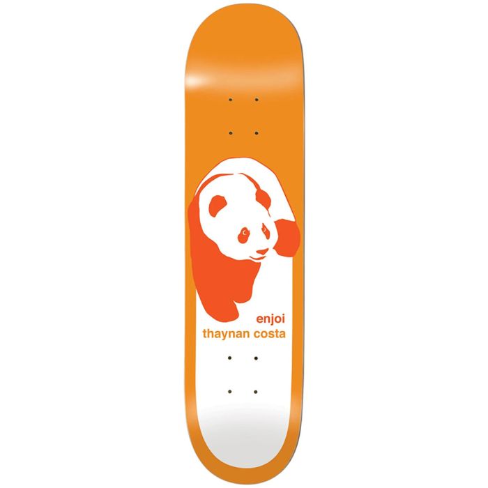 Tabla de monopatín Thaynan Costa Classic Panda Super Sap R7. 8.75 . Concavo alto. Tail alto. Tabla prensada de una en una. 8.75" x 32.0". Color: Naranaja. (Unidad)