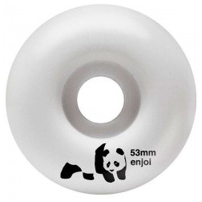 Ruedas Enjoi Panda Wheel White 53mm 99a. Color: Blanco