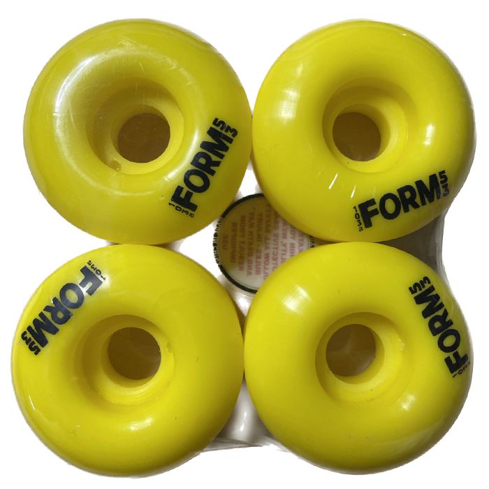 Ruedas de Monopatín Form Wheels Solid 53mm. 103a. Color: Amarillo