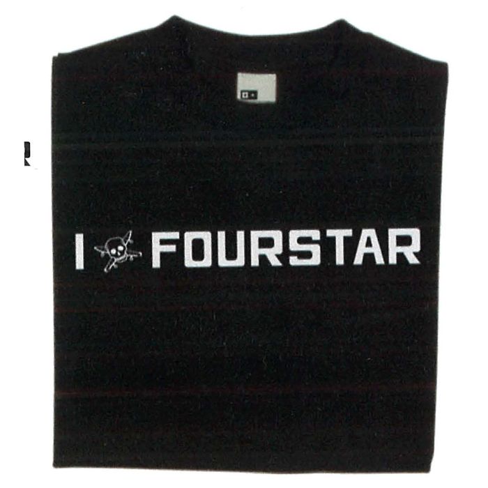 Camiseta manga corta Fourstar I Luv Fourstar. Color: Negro. (Unidad)