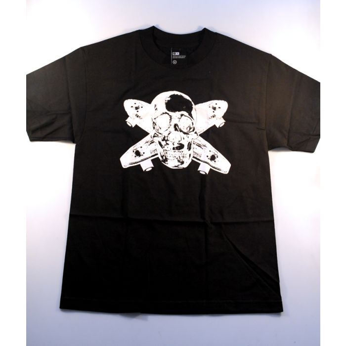 Camiseta manga corta Fourstar Live Pirate. Color: Negro