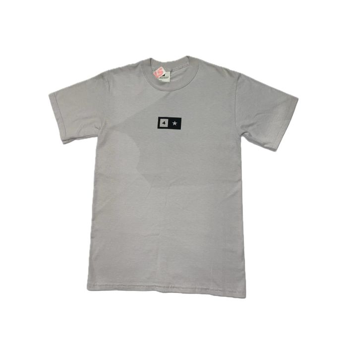 Camiseta de manga corta Fourstar Bar. Color: Plata. (Unidad)