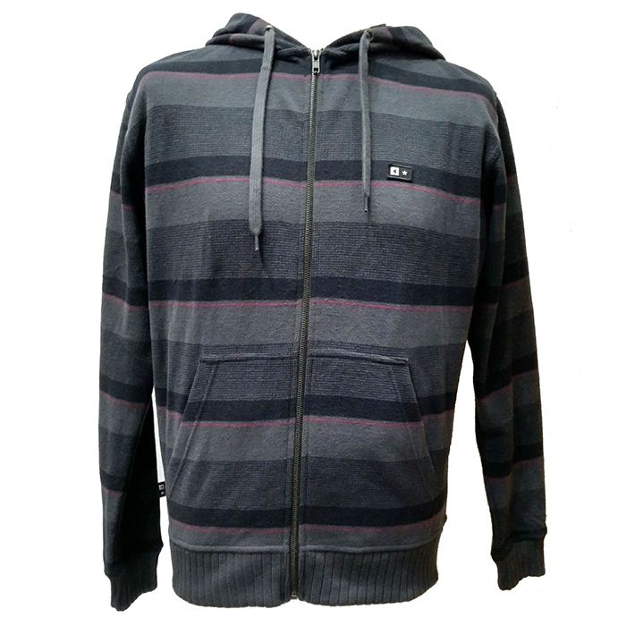 Sudadera capucha Fourstar Stripes Color: grey