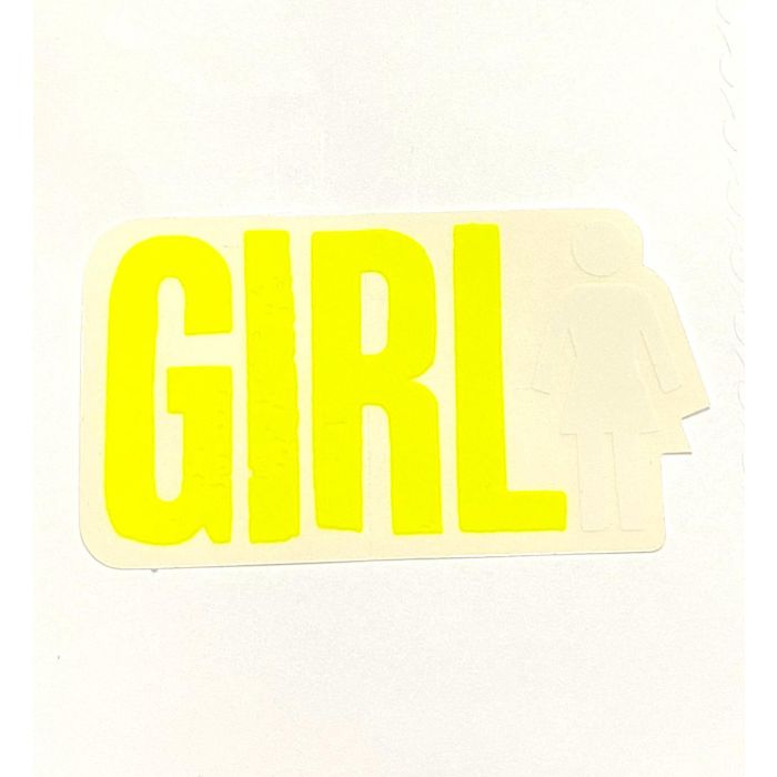 Pegatina Girl Skateboards Front Logo 4" X 2.25" (Unidad)