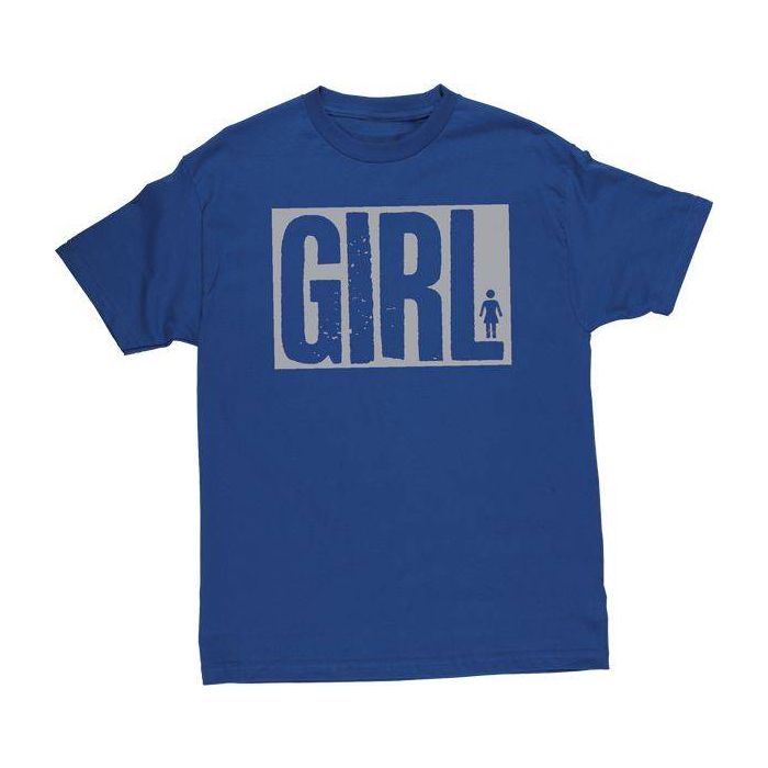 Camiseta de manga corta Girl Big Girl Grain. Color: Azul Real