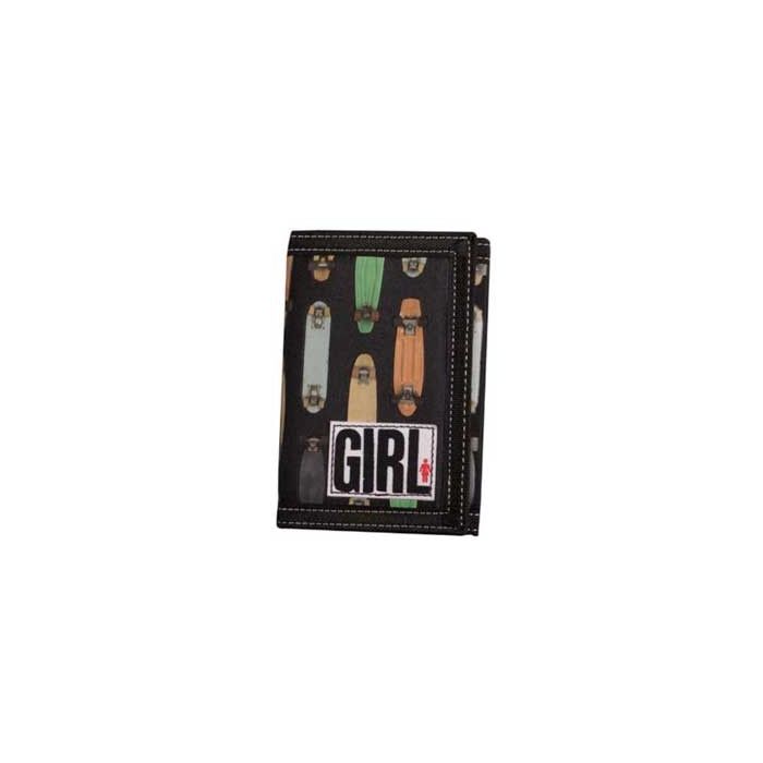 Cartera Girl Planks Tri-Fold Wallet