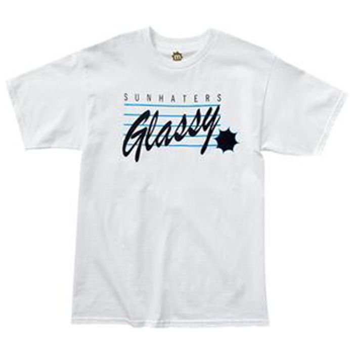 Camiseta manga corta Glassy throwback color blanco