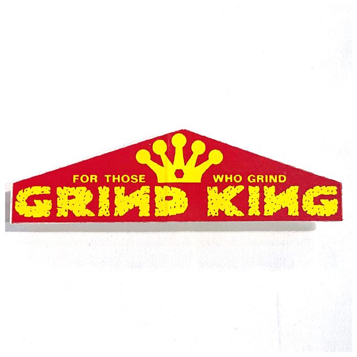 Pegatina Grind King. Colores: Rojo/Yelow. 4" x 1.5"
