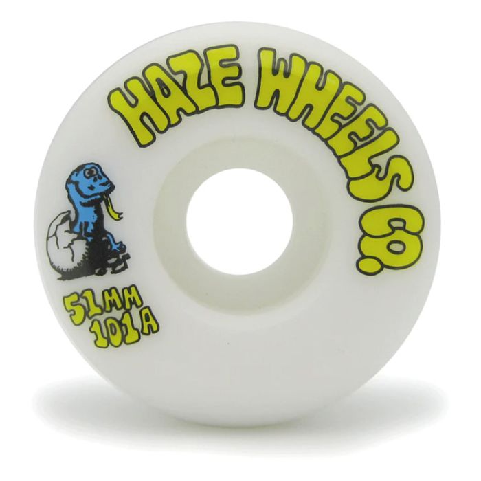 Ruedas Haze Wheels Born Stoned 51mm. 101a. Color: Blanco. (4 Ruedas)