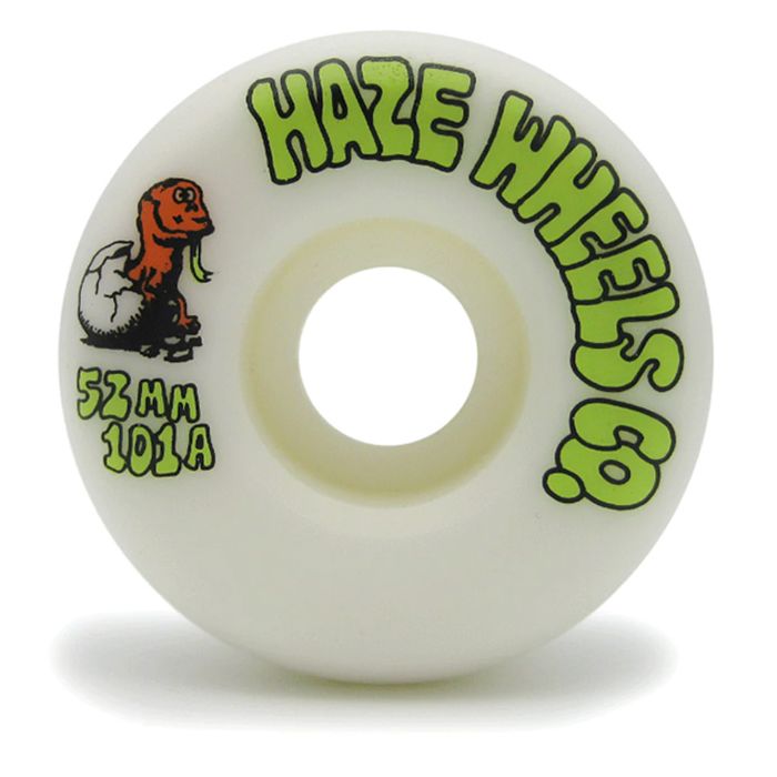 Ruedas Haze Wheels Born Stoned 53mm. 101a. Color: Blanco. (4 Ruedas)