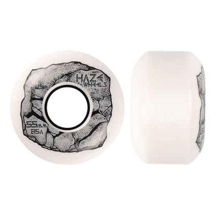Ruedas Haze Wheels Stone Age 55mm 85a Color, Blanco