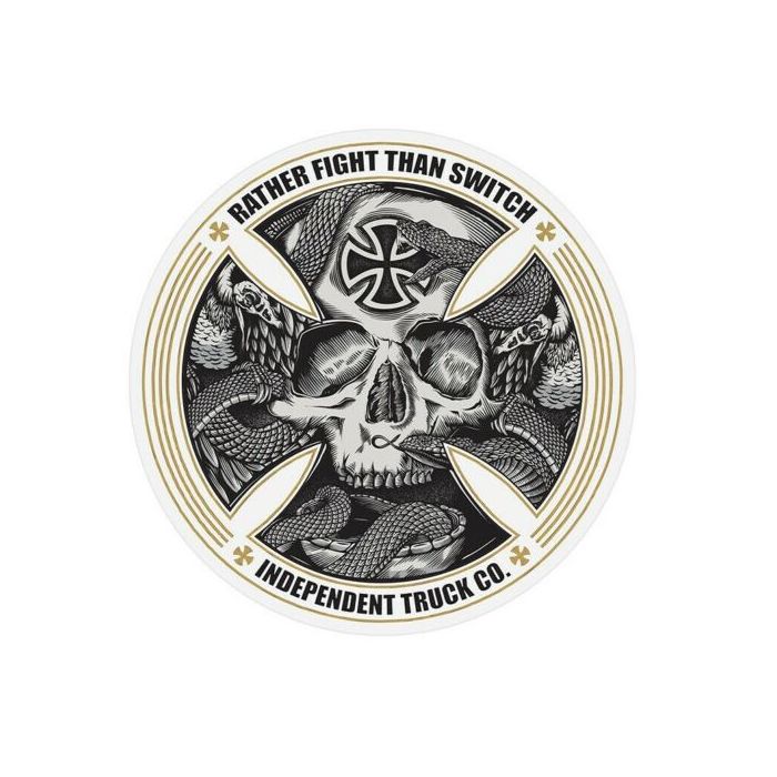 Adhesivo Independent Truck Company Fight Than Switch Skull 5"
