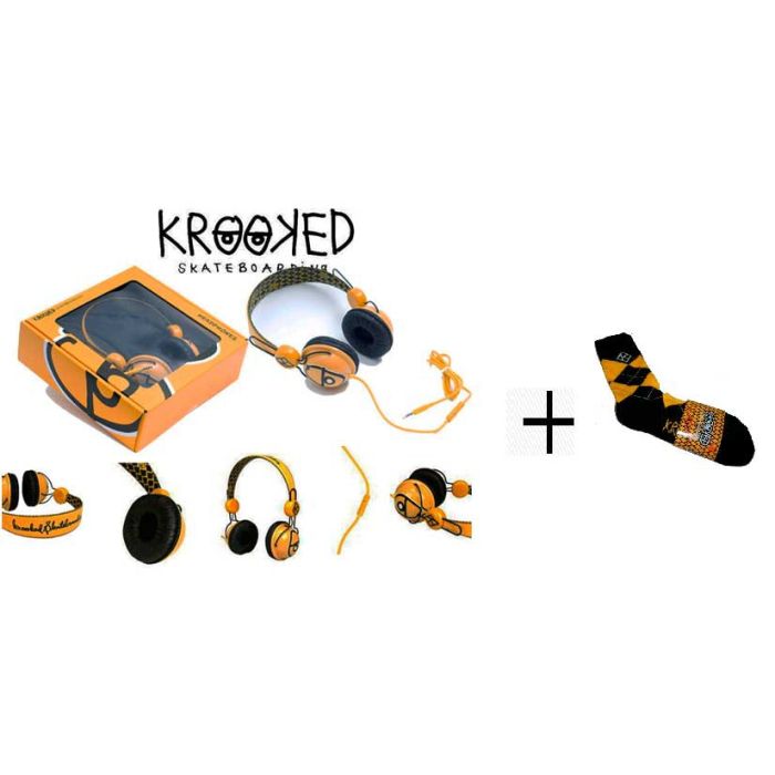 Krooked Headphones + Calcetines Krooked De Regalo