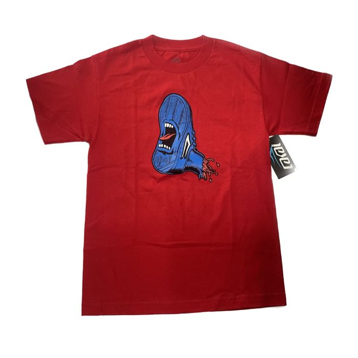 Camiseta de manga corta Lakai skateboards Screaming Foot. Color: Rojo