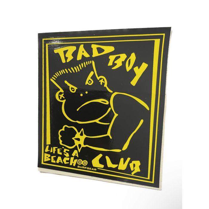 Adhesivo nos Life's A Beach Bad Boy Club 80's Vintage Surfing 4" Color:Negro/Amarillo
adhesivo vintage original, no es una reedicion.