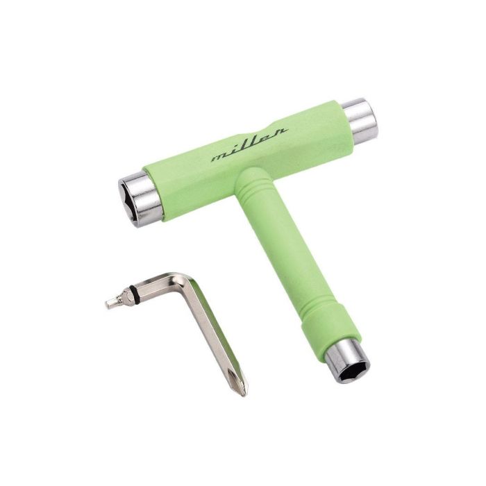 Llave Miller Skate tool. Color: Verde