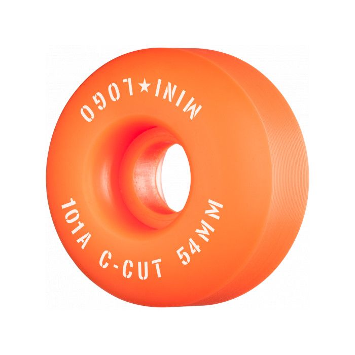 Ruedas Mini Logo C-Cut 02 54mm x 32mm, 101a. Color: Naranja 