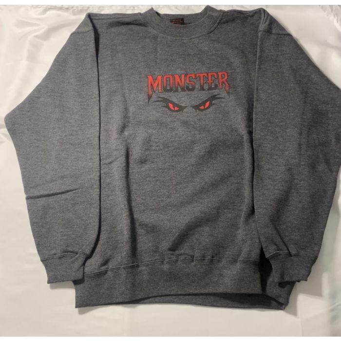 Sudadera Monster Trucks Eyes Crew. Sudadera super suave. Color: Charcoal