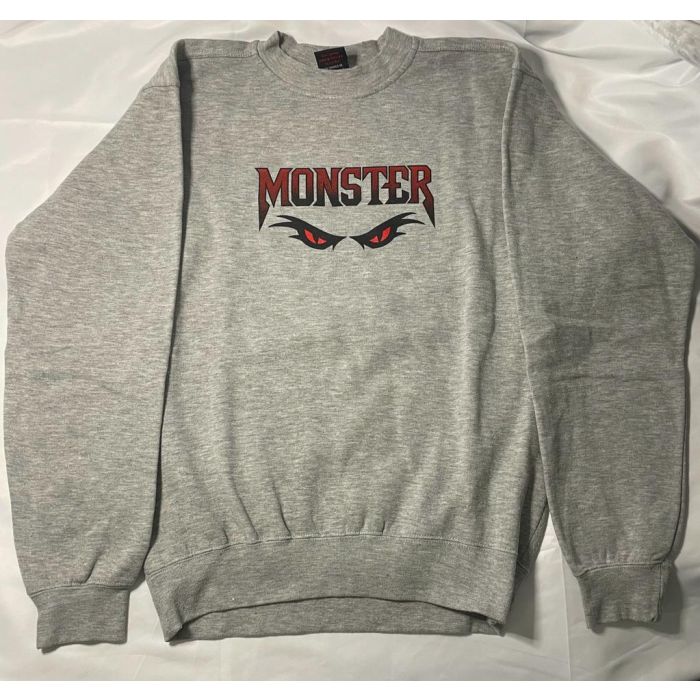 Sudadera Monster Trucks Eyes Crew. Sudadera super suave. Color: Gris. 