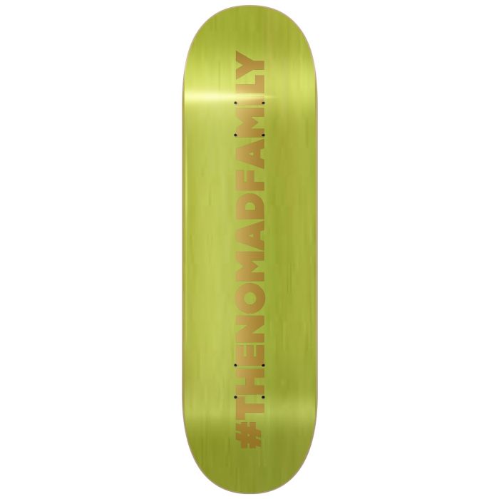Tabla Nomad Skateboards Hashtag 8.0" x 31.69. Color: Lime