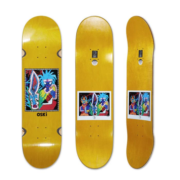 Skateboard deck Polar Oskar Rozenberg Tribal Chief Wheel 8.125" x 32.0". 
El color de la madera puede variar.