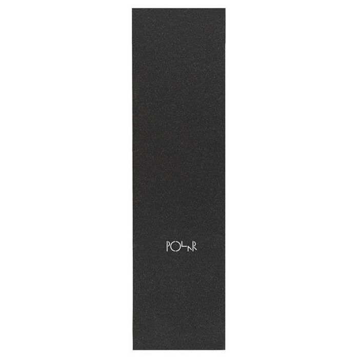 Pliego de lija para monopatín Polar Griptape Script Logo Laser Cut 33" x 9" Color, Negro