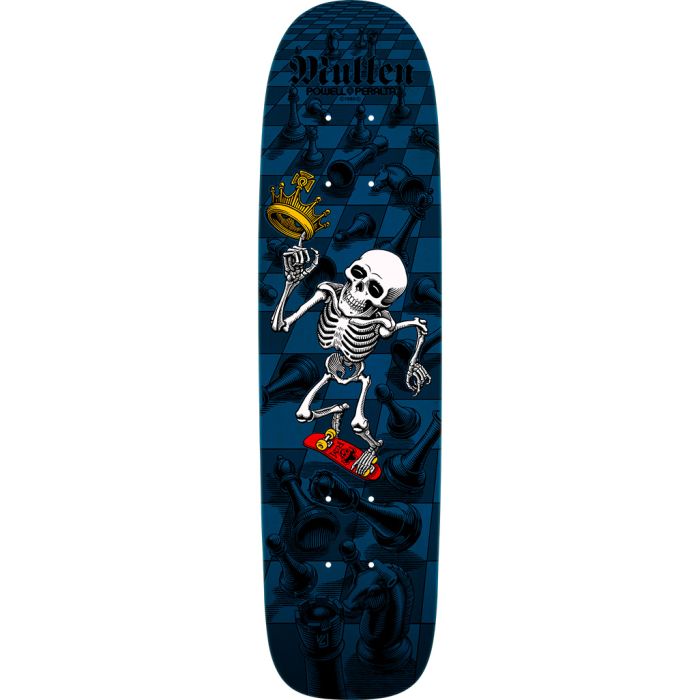 Tabla de monopatín Bones Brigade Powell Peralta Rodney Mullen Series 15 Reedición. 7.4" x 27.68". Color: Azul. (Unidad)
