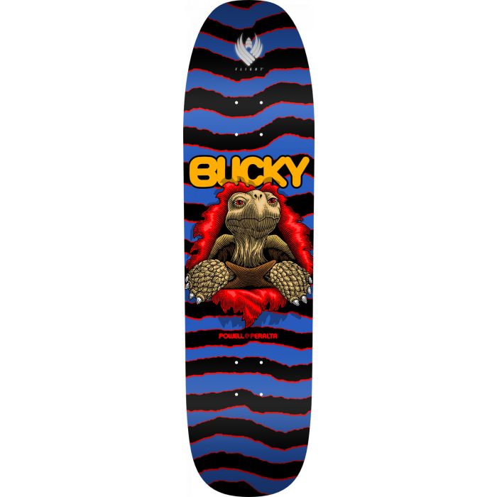 Tabla de monopatín Powell Peralta Bucky Lasek Pro Tortoise Flight 8.62" x 32.2".
Las tablas FLIGHT ™ son:

Más delgadas: tan delgadas como tú teléfono.
Más fuertes: más del doble de resistentes en nuestras tests de rotura del tail.
Más duraderas: la 
