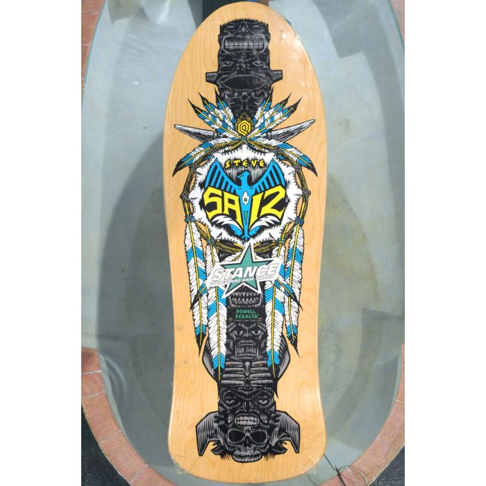 Tabla de monopatín Powell Peralta NOS Steve Saiz Totem Pole Mini. Color: Natural. "Coleccion Stance". Tabla vintage original, no es una reedicion. Stock Limitado. Articulo de coleccion. La tabla puede ser ligéramente distinta a la de la foto. No dude en p