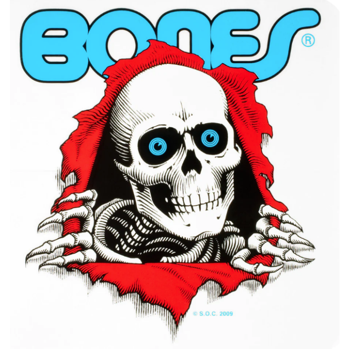 Adhesivo Powell Peralta Ripper Bones Bumper 4" x 4". (Unidad). 