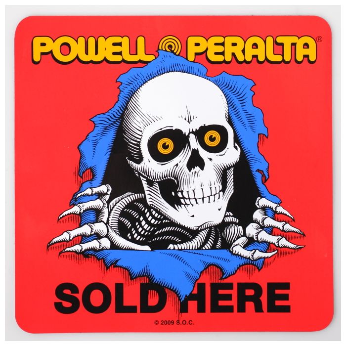 Powell Peralta Sticker Bones Ripper. 8" x 8.0"