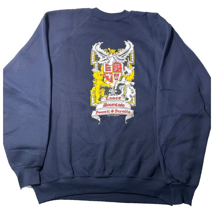 Sudadera Powell Peralta Lance Mountain Street Original de los años 90, Color: Azul oscuro. 