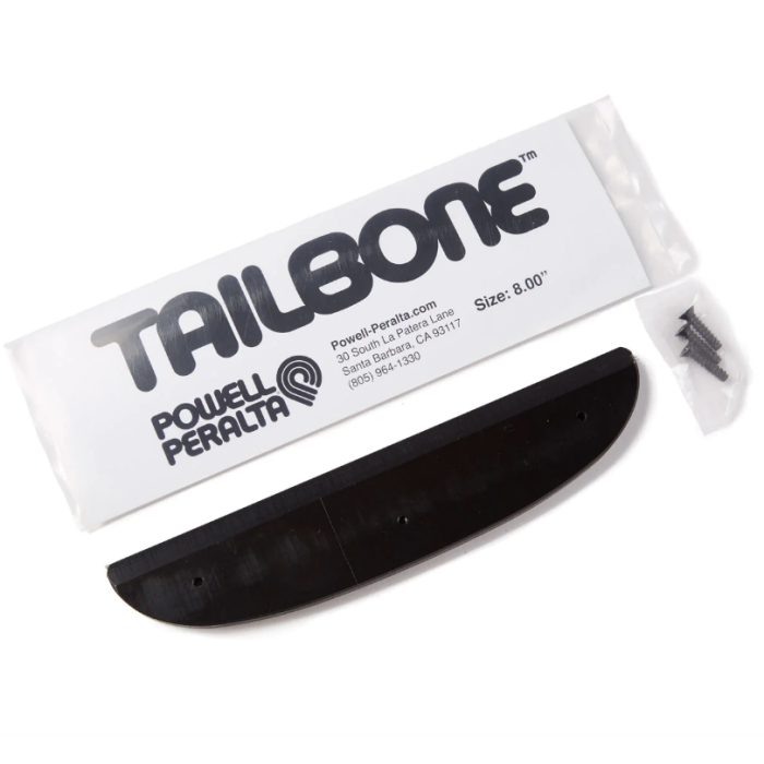 Protector Powell Peralta Tail Bones viene en la forma clásica de 8", brindando una protección más fácil contra el deslizamiento y la cola. Viene con tornillos. 